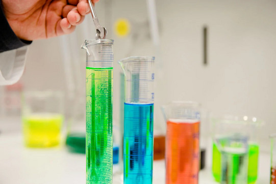 Reagenzgläser im Labor