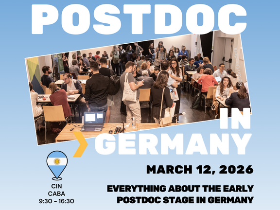 Flyer vom Workshop Postdoc in Germany Buenos Aires 2026