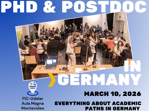 Flyer vom Workshop PhD and Postdoc in Germany Montevideo 2026