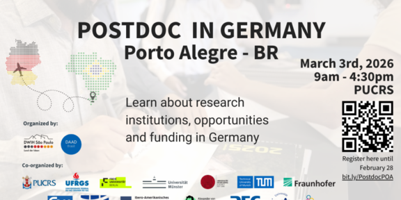 Flyer - Postdoc in Germany Porto Alegre 2026 Flyer vom Event Postdoc in Germany Porto Alegre 2026