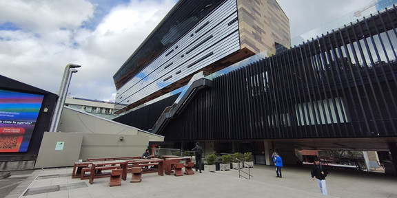 Gebäude der Pontificia Universidad Javeriana (PUJ) in Kolumbien