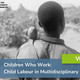 Event image with a child from behind going to work